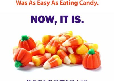 Candy corn advertising Oral GLP-1 pills for weight loss - Easy as Eating Candy